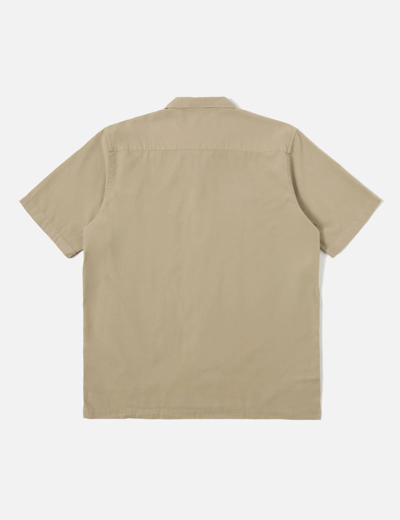 Universal Works Camp II Shirt (Linen/Cotton) - Summer Oak