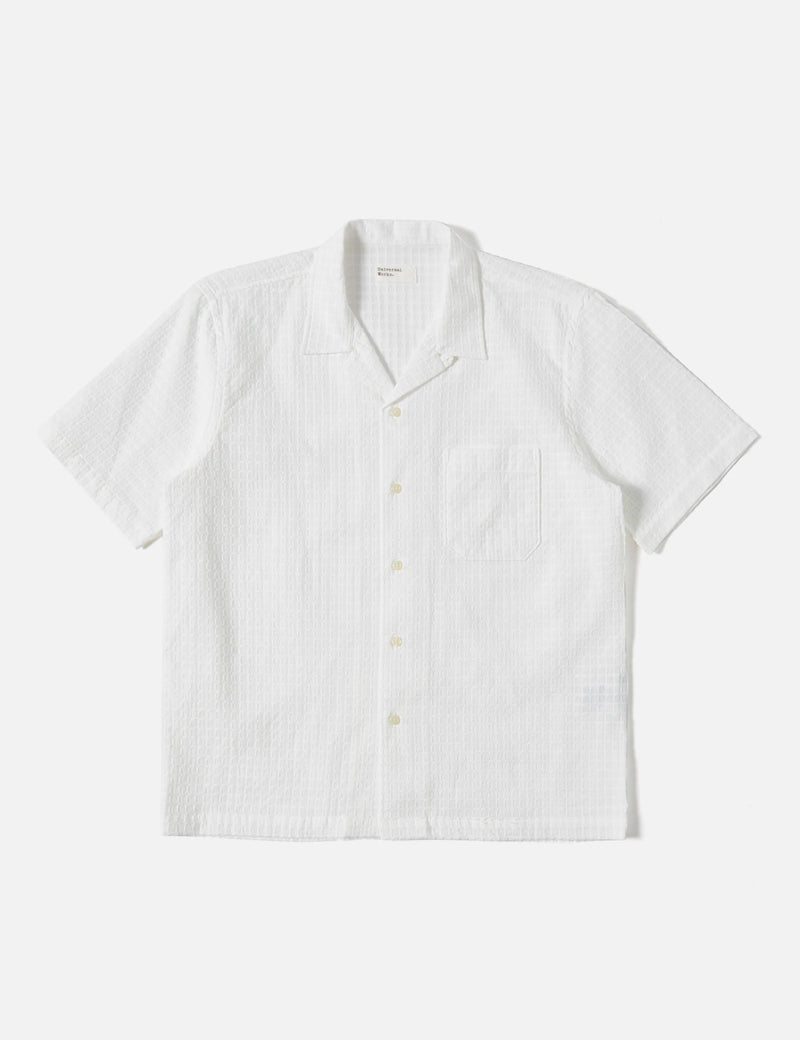 Universal Works Road Shirt (Delos Cotton) - White