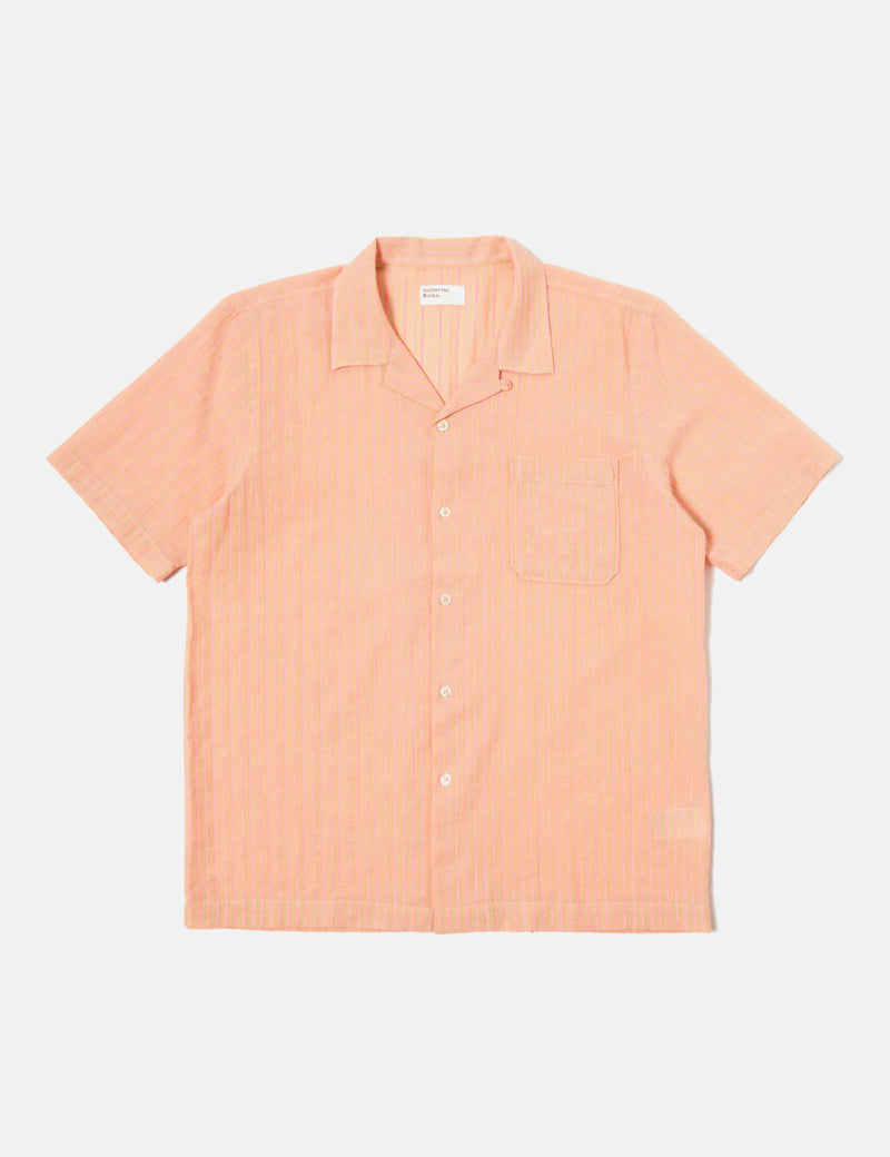 Universal Works Road Fluro Shirt - Summer Oak/Pink