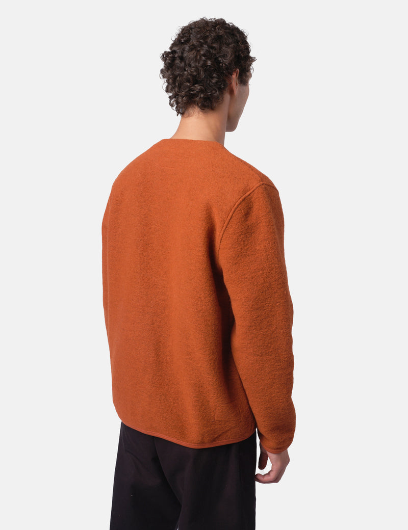 Universal Works x Article. Exclusive Cardigan (Wool) - Orange