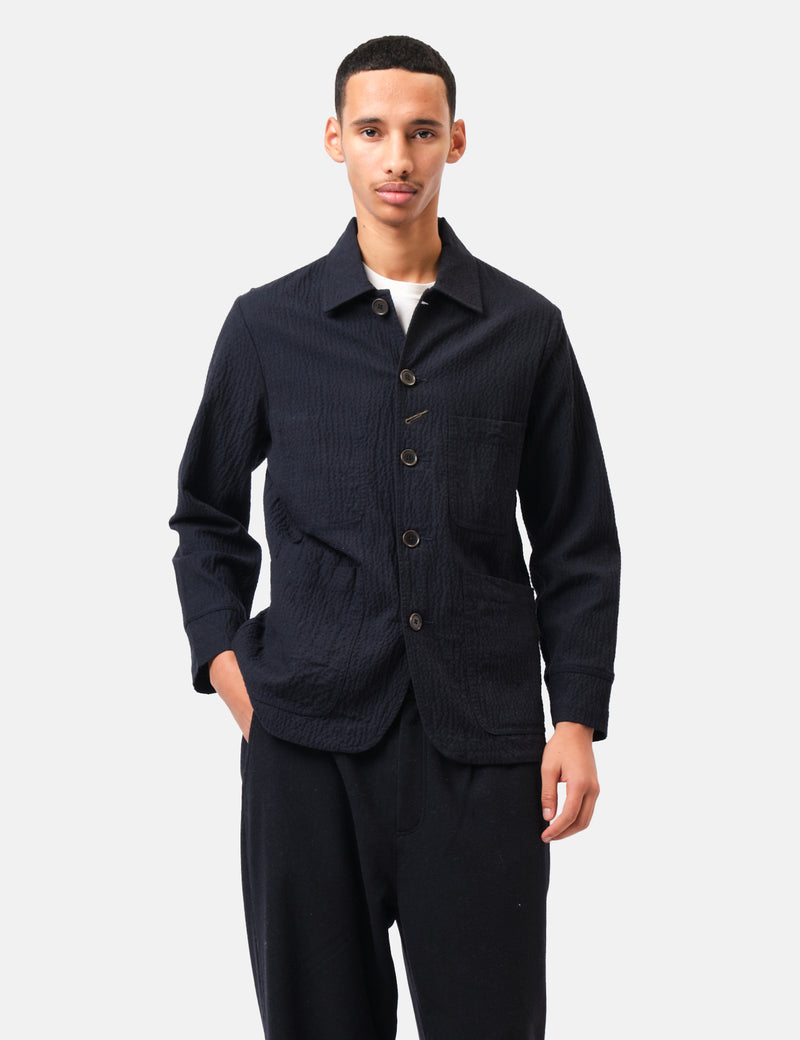 Universal Works Original Bakers Jacket (Ospina Cotton) - Navy Blue
