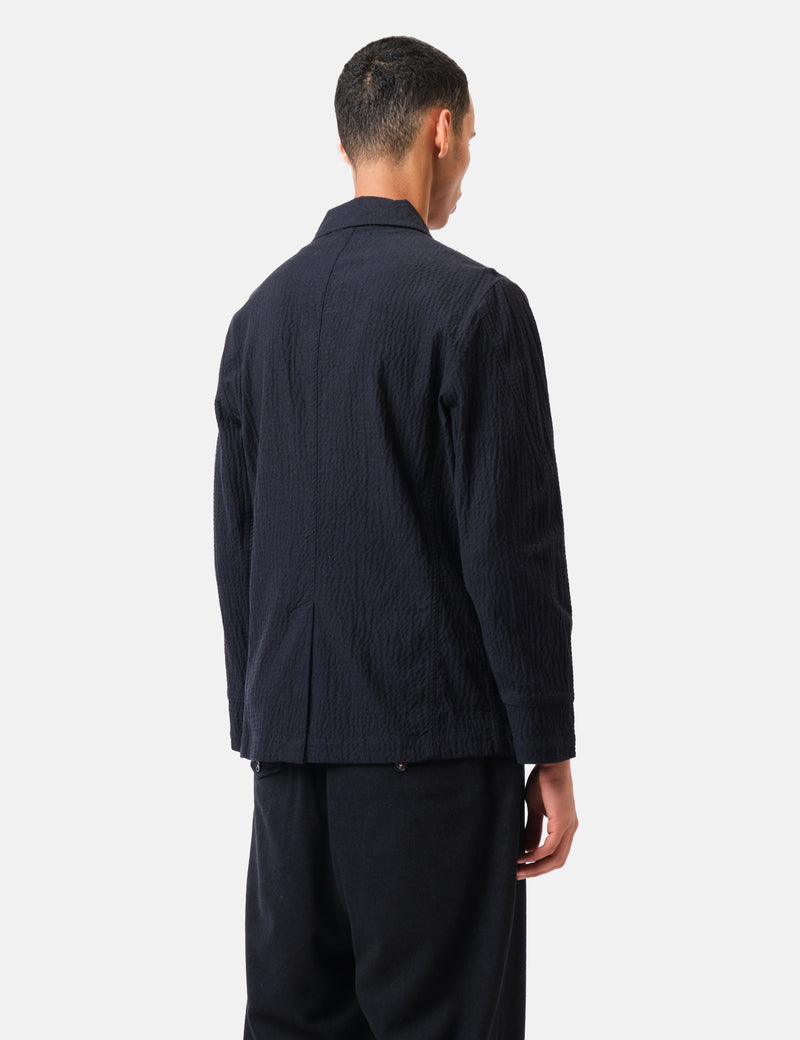 Universal Works Original Bakers Jacket (Ospina Cotton) - Navy Blue