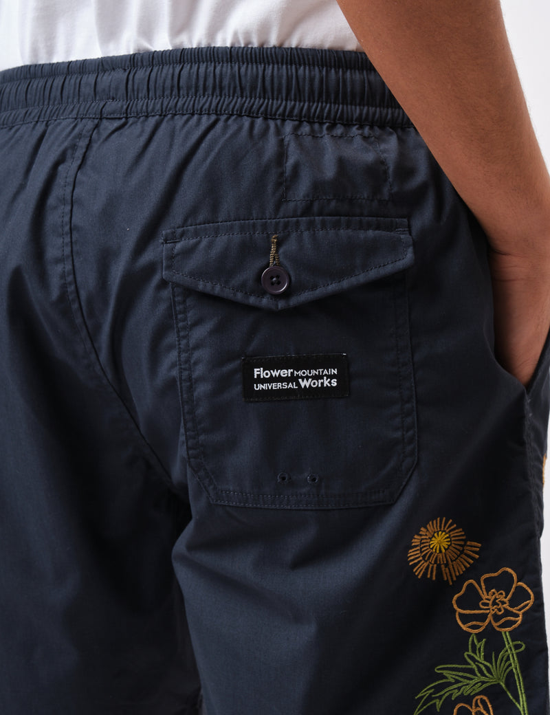 Universal Works Beach Shorts (Rec. Poly Tech) - Navy Blue