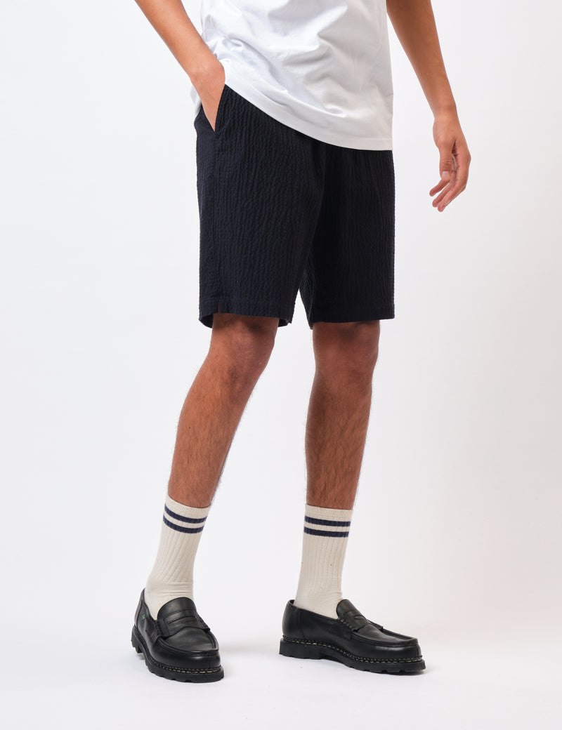 Universal Works Simple Shorts (Ospina Cotton) - Dark Navy Blue