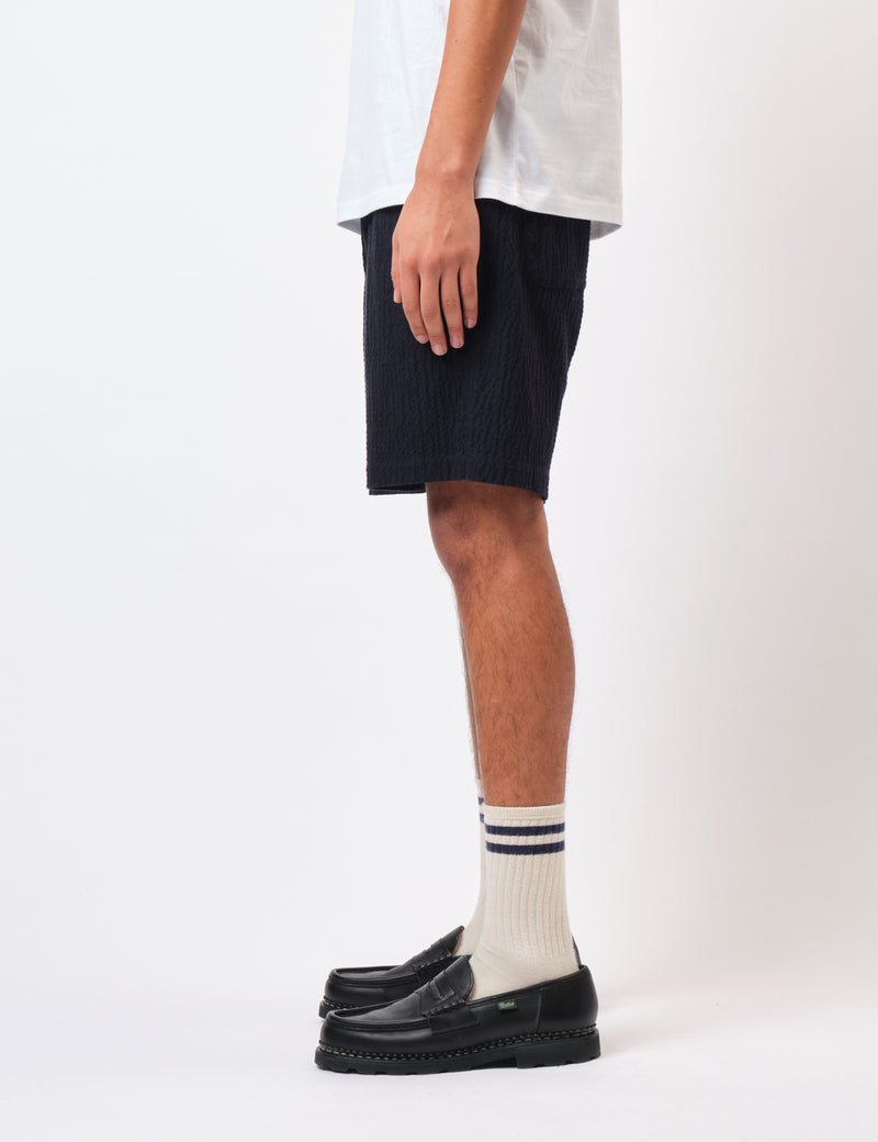Universal Works Simple Shorts (Ospina Cotton) - Dark Navy Blue