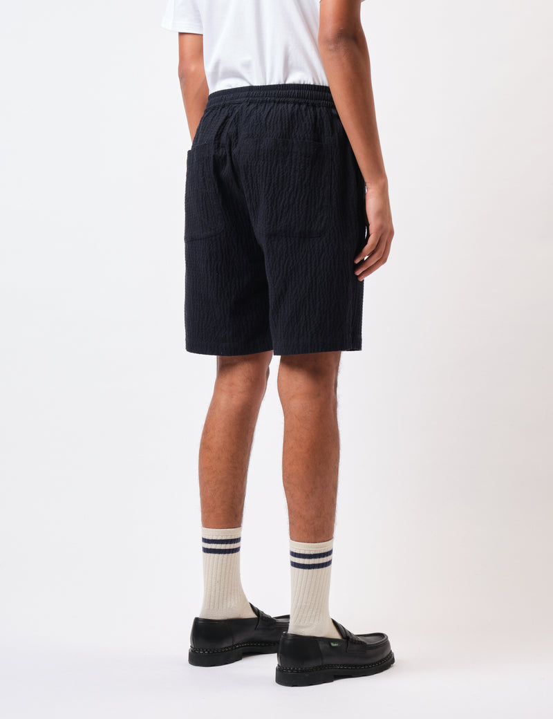 Universal Works Simple Shorts (Ospina Cotton) - Dark Navy Blue