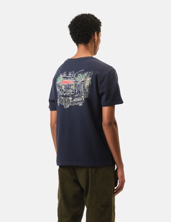 Edmmond Studios Savile Row T-Shirt - Navy Blue