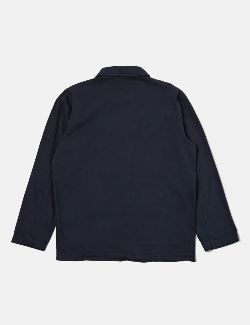Universal Works Coverall Jacket (Herringbone Cotton) - Dark Navy Blue