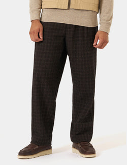Universal Works Duke Pant (Cedar Check) - Brown