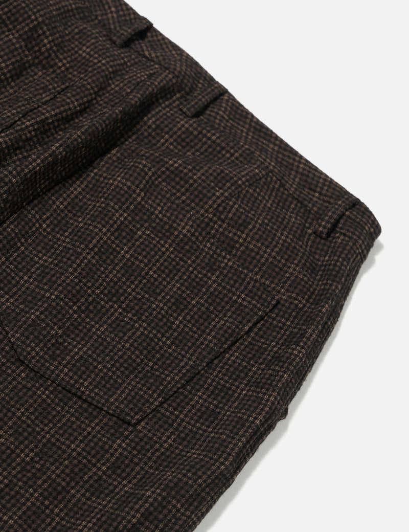 Universal Works Duke Pant (Cedar Check) - Brown