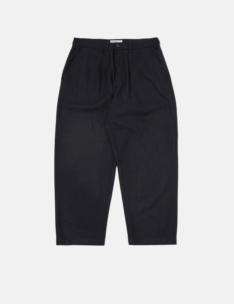 Universal Works Dutch Pant (Dot Print) - Navy Blue