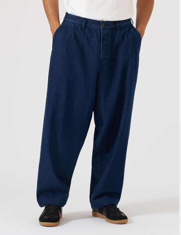 Universal Works Dutch Pant (Denim) - Indigo Blue