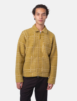 Universal Works Zip Uniform Jacket (Telepass Fleece) - Yellow