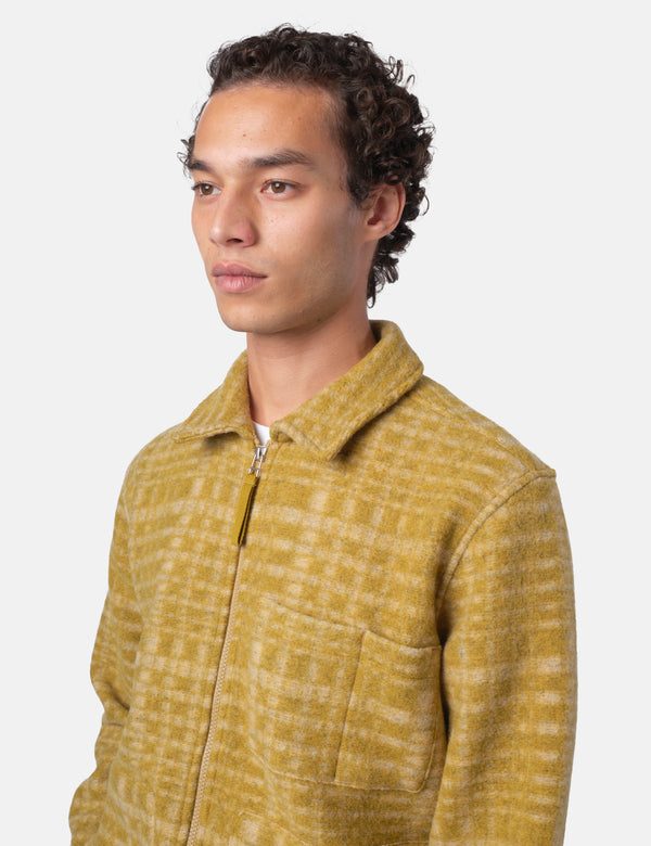 Universal Works Zip Uniform Jacket (Telepass Fleece) - Yellow