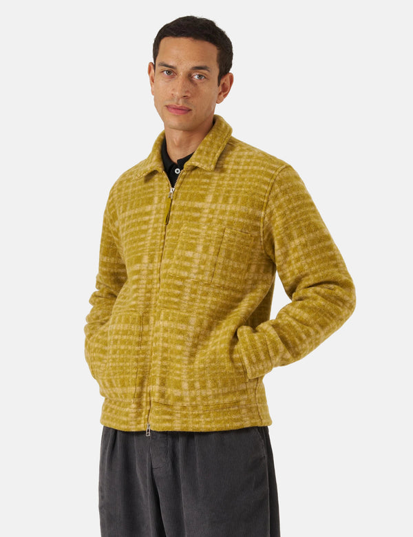 Universal Works Zip Uniform Jacket (Telepass Fleece) - Yellow