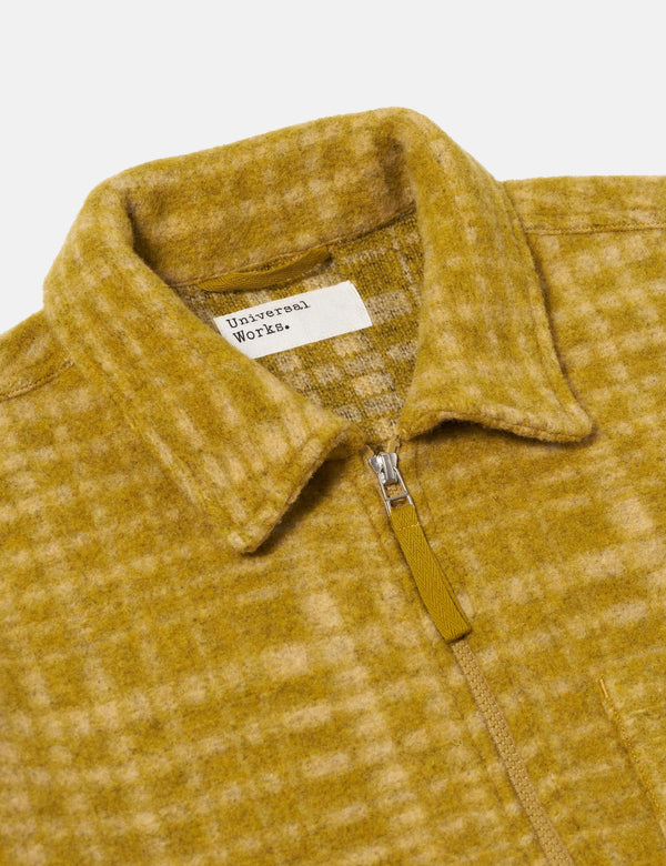 Universal Works Zip Uniform Jacket (Telepass Fleece) - Yellow