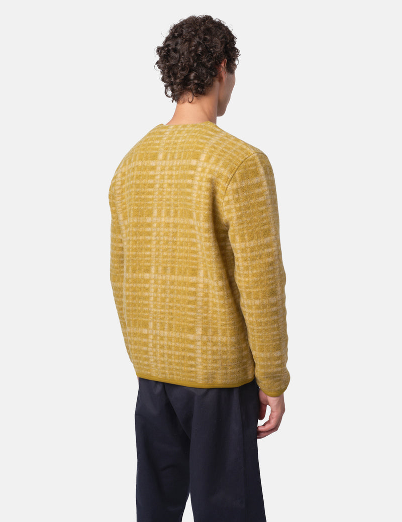 Universal Works Cardigan (Telepass Fleece) - Yellow