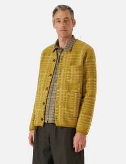 Universal Works Cardigan (Telepass Fleece) - Yellow