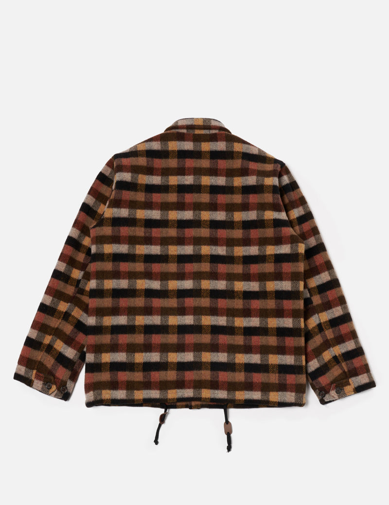 Universal Works Wayfarer Jacket (Merino Checkerboard) - Brown