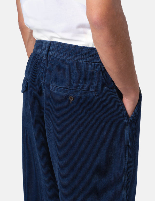 Universal Works Oxford Pant (Cord) - Indigo Blue