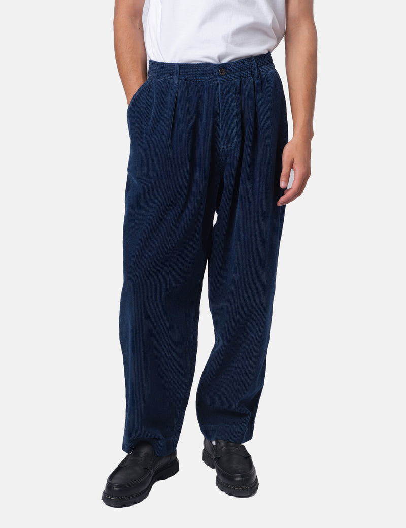 Universal Works Oxford Pant (Cord) - Indigo Blue