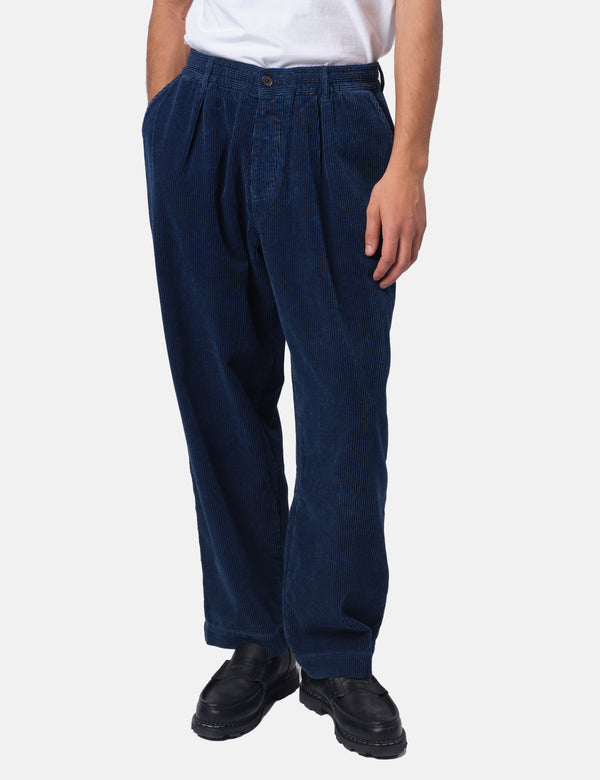 Universal Works Oxford Pant (Cord) - Indigo Blue