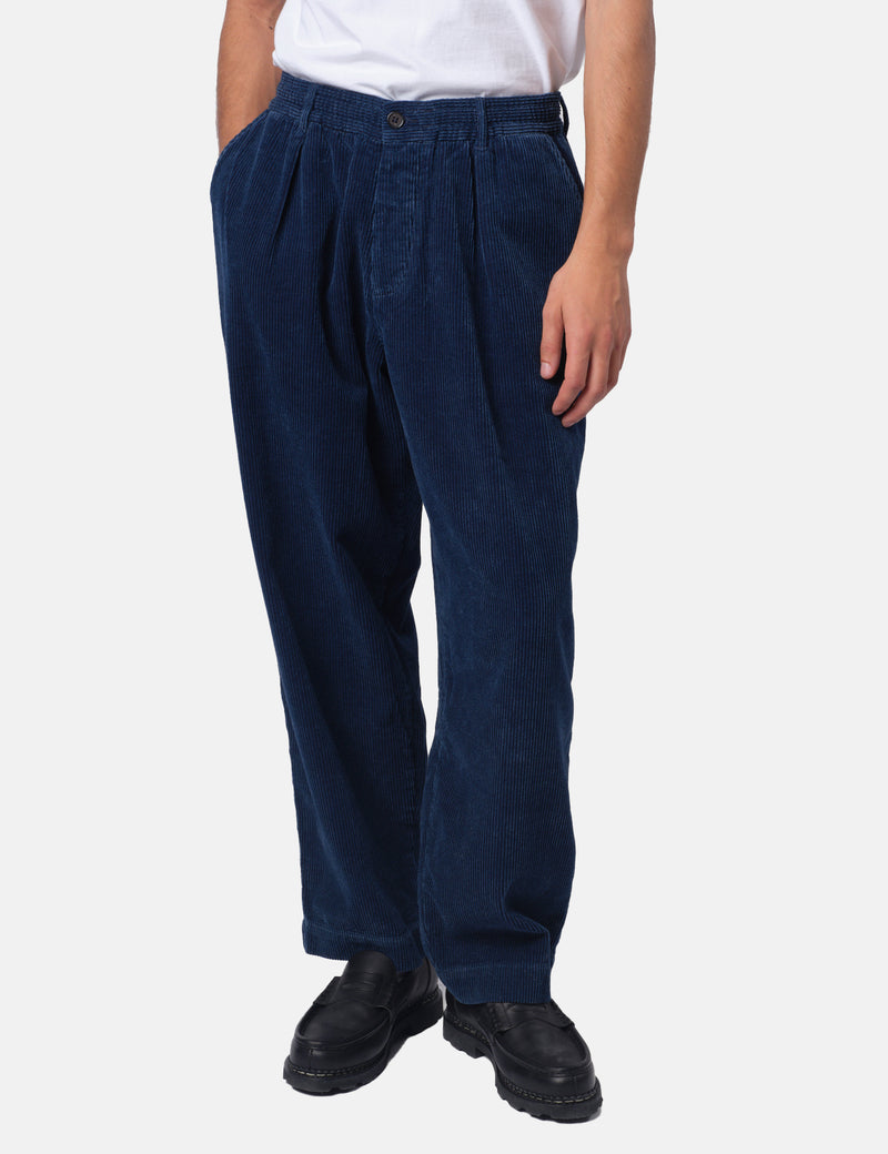 Universal Works Oxford Pant (Cord) - Indigo Blue