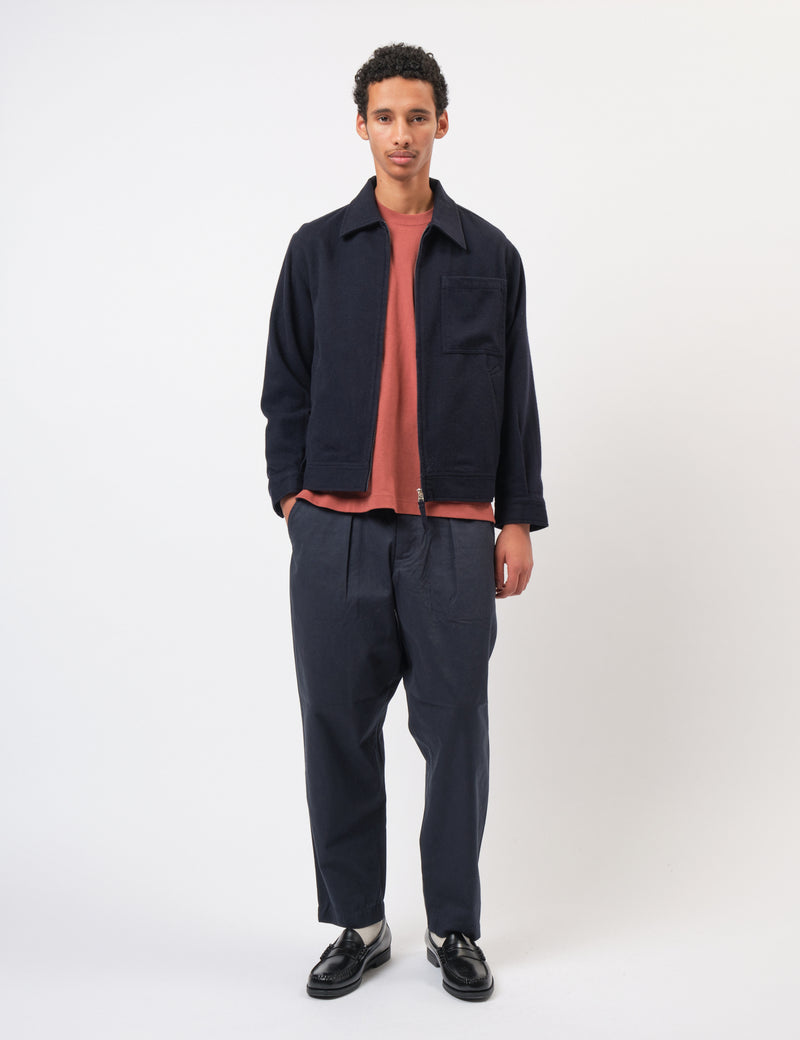 Universal Works Rose Bowl Jacket (Recycled Wool) - Dark Navy