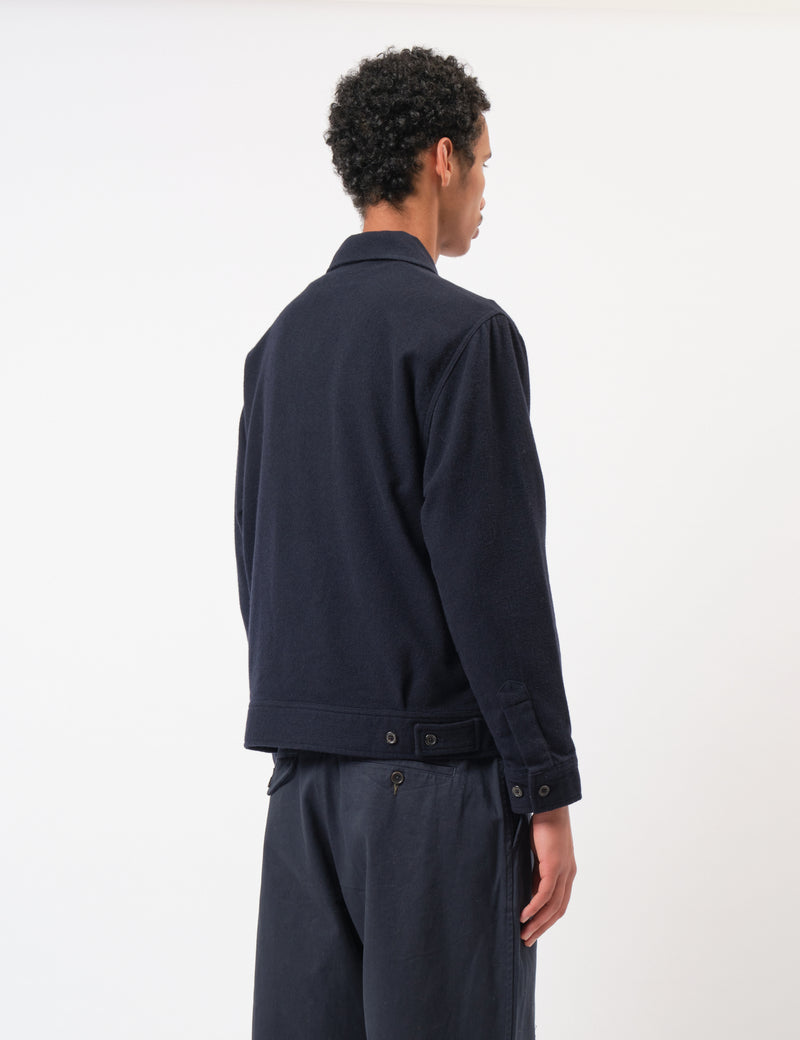 Universal Works Rose Bowl Jacket (Recycled Wool) - Dark Navy