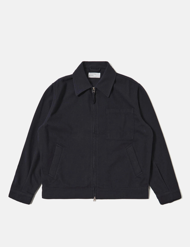 Universal Works Rose Bowl Jacket (Recycled Wool) - Dark Navy