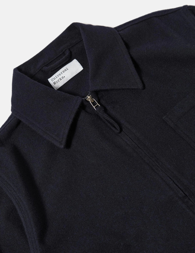 Universal Works Rose Bowl Jacket (Recycled Wool) - Dark Navy