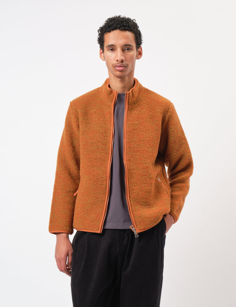 Universal Works Climbing Jacket (Six Wool) - Orange