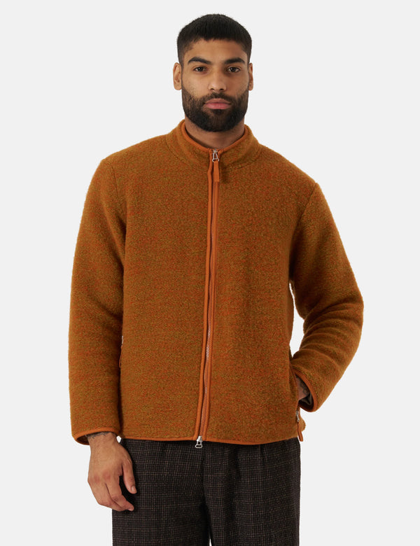 Universal Works Climbing Jacket (Six Wool) - Orange