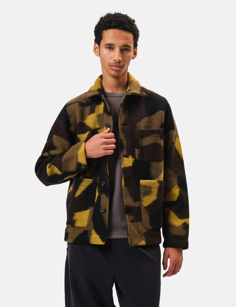 Universal Works Field Jacket - Camo Green
