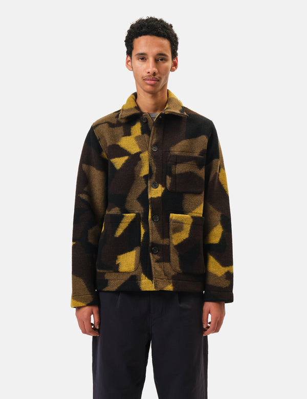 Universal Works Field Jacket - Camo Green
