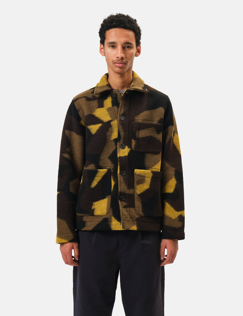 Universal Works Field Jacket - Camo Green