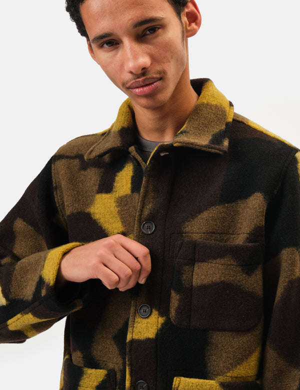 Universal Works Field Jacket - Camo Green