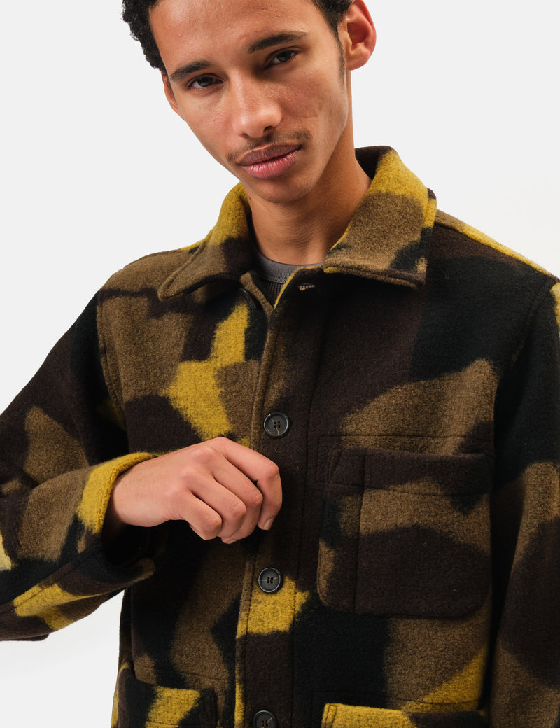Universal Works Field Jacket - Camo Green