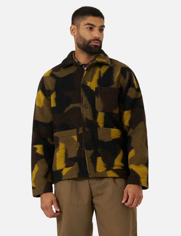 Universal Works Field Jacket - Camo Green
