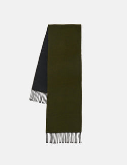 Universal Works Double Sided Scarf - Green/Black