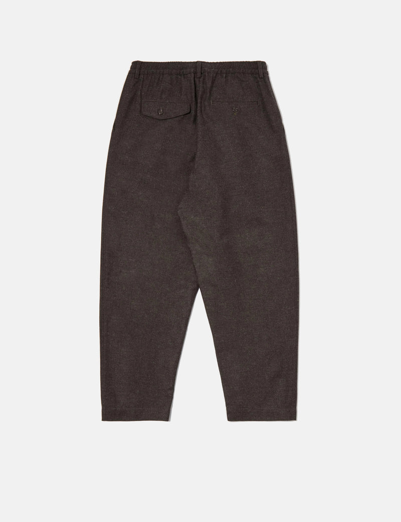 Universal Works Pleated Track Pant - Tweed Brown