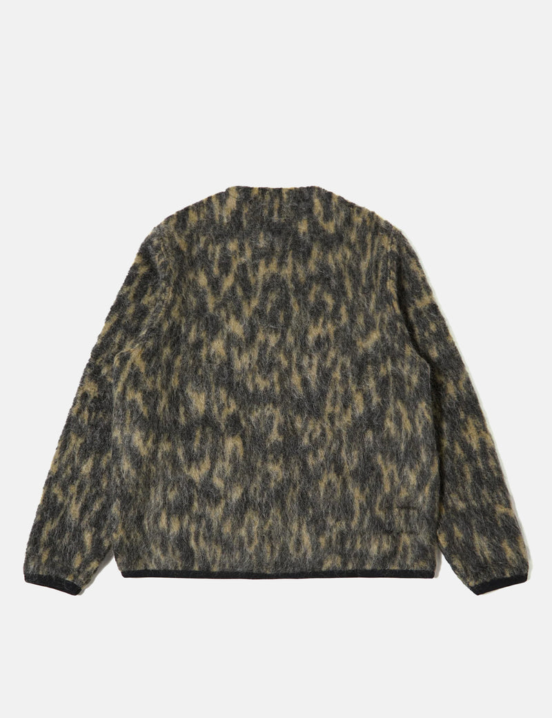 Universal Works Cardigan (Dolce Fleece) - Charcoal