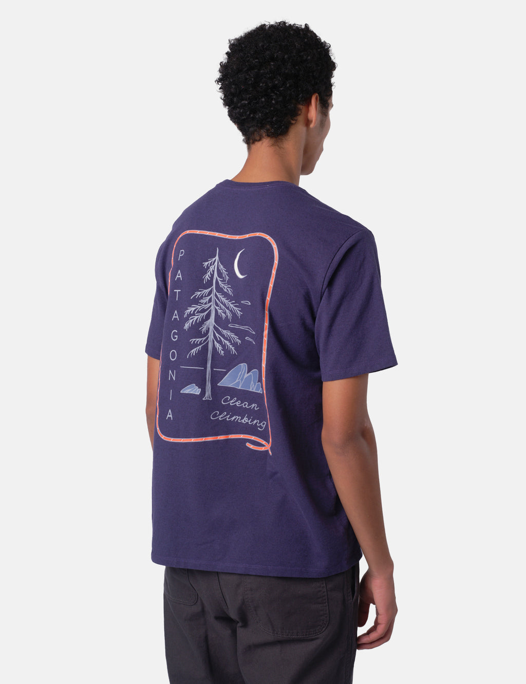 Patagonia Clean Climb Roots Responsibili-Tee - Plummet | Article.