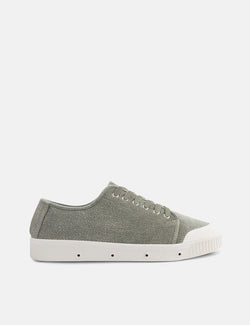 Spring Court G2 Washed Out Trainers (Heavy Twill) - Green