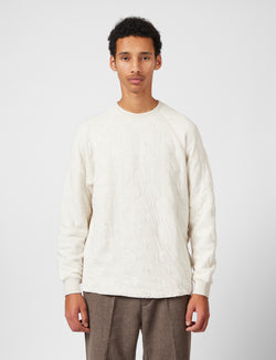 Beams Plus MIL Quilt Crew Sweatshirt - Oatmeal