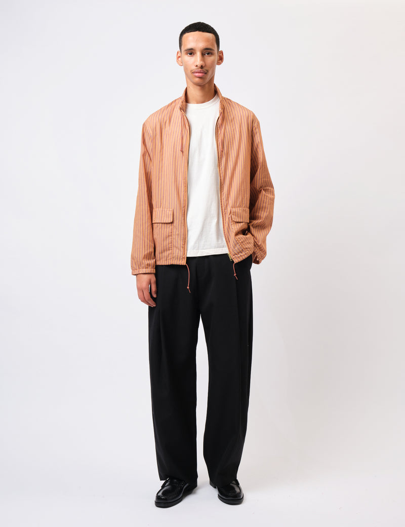 Beams Plus Swing Jacket Bumpy Stripe - Orange