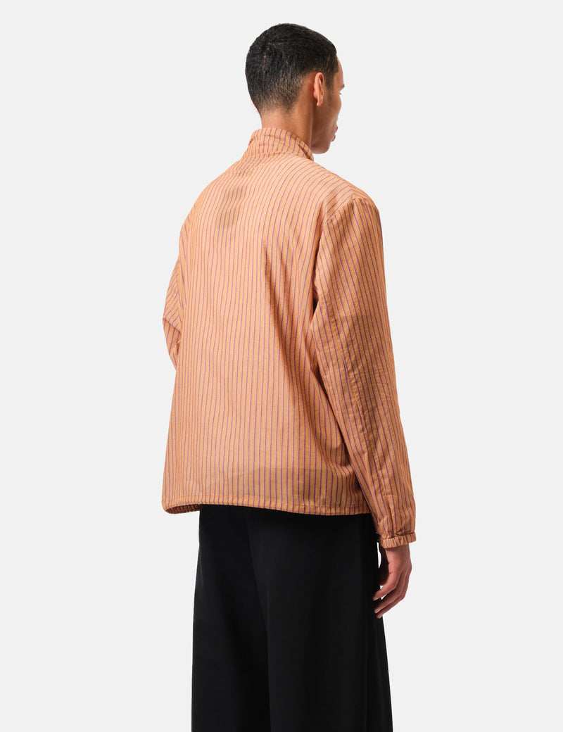 Beams Plus Swing Jacket Bumpy Stripe - Orange