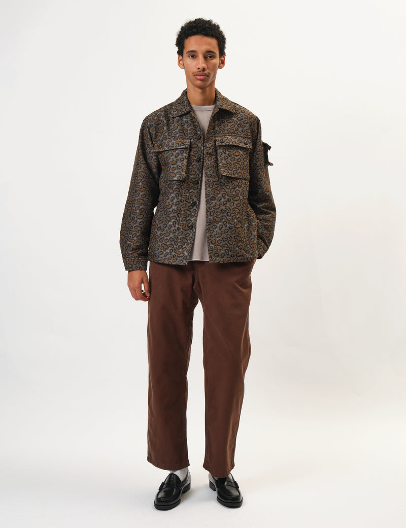 Beams Plus MIL Jacket (Camo Jacquard) - Brown