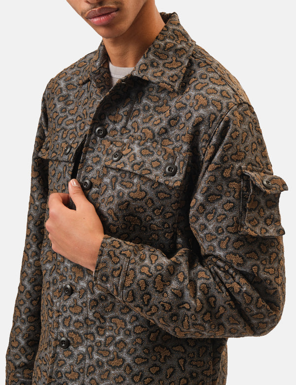 Beams Plus MIL Jacket (Camo Jacquard) - Brown