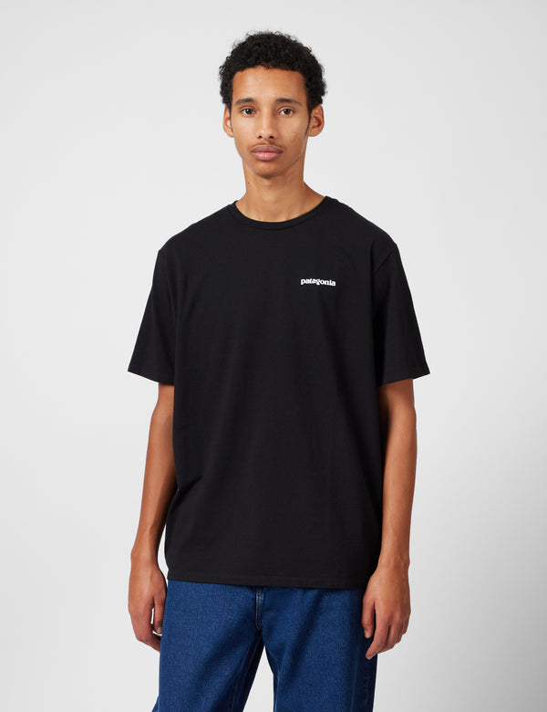 T-Shirt Patagonia P6 Logo Responsibili-Tee - Black